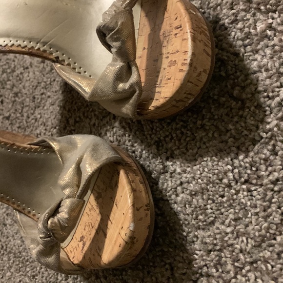 Womens Sahara Size 10 Metallic Wedge Shoe - Picture 4 of 5